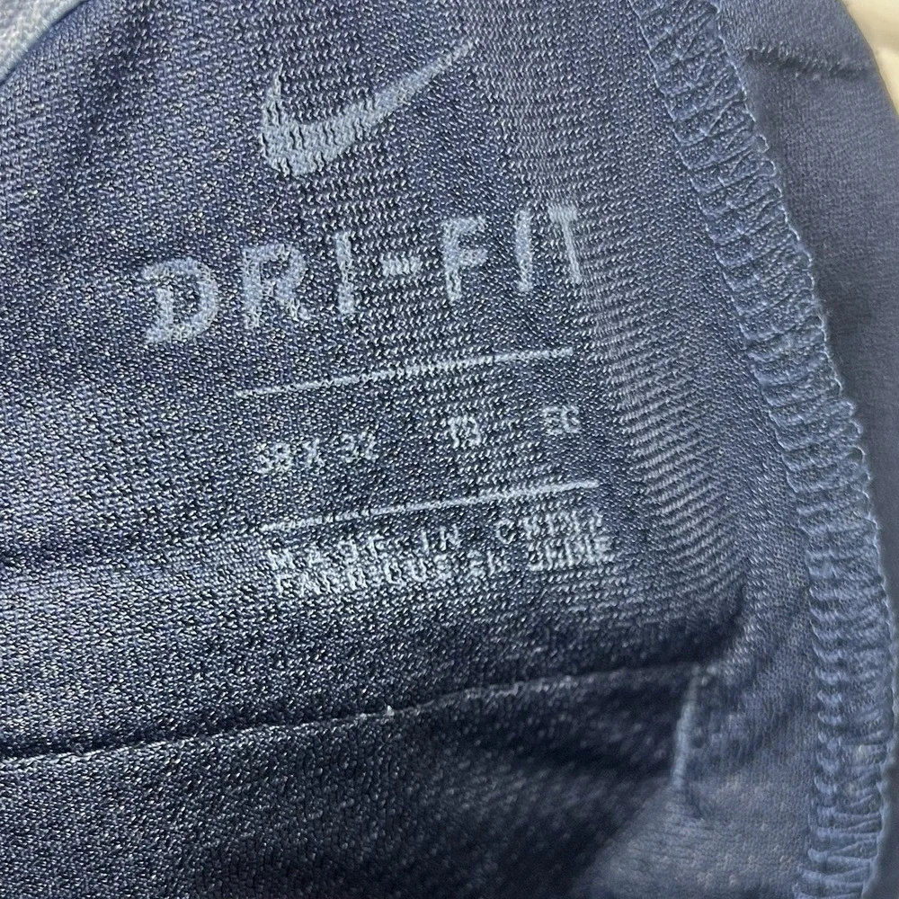 Nike Dri Fit Flex‎ Player Pants Mens 38x32 Blue Straight Chino Golf Casual
